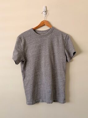 Buck Mason Heather Gray Short-Sleeve Crewneck Tee